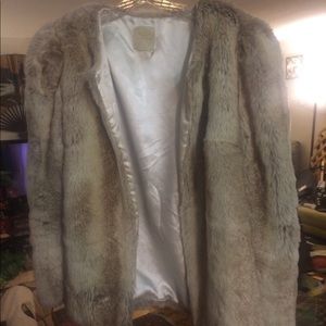 Elegant faux fur coat/cape!